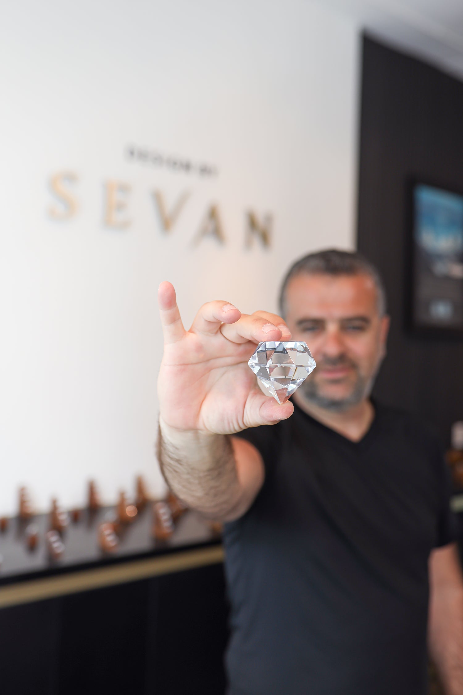 Custom lab grown diamond engagement ring handcrafted in Toronto